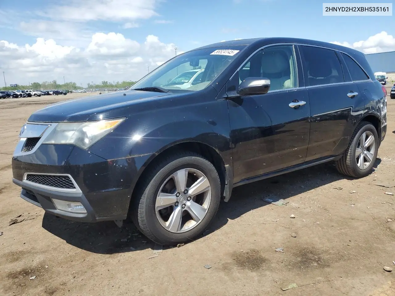 2011 Acura Mdx VIN: 2HNYD2H2XBH535161 Lot: 56824145
