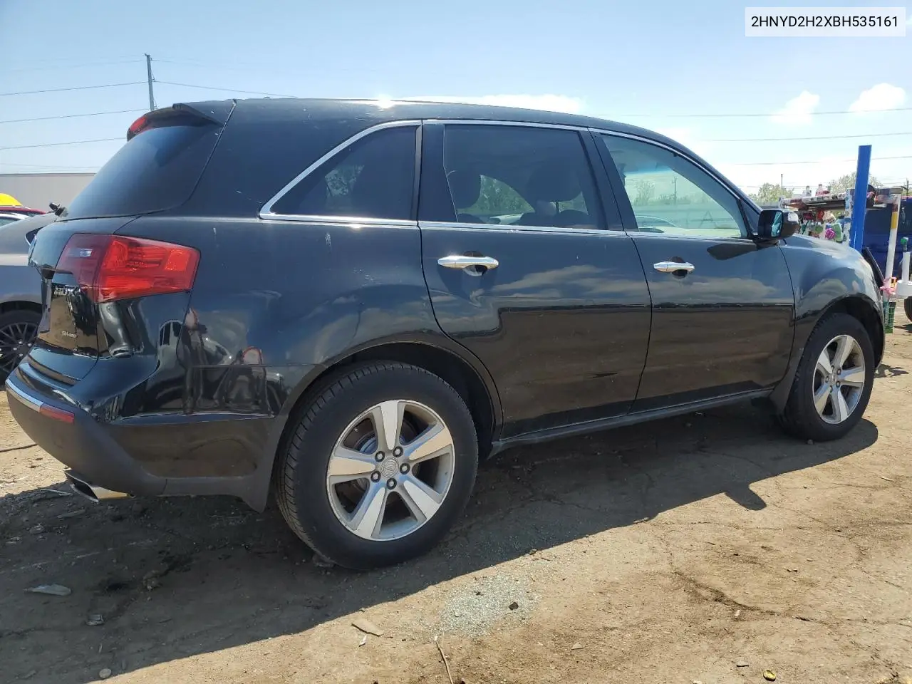 2011 Acura Mdx VIN: 2HNYD2H2XBH535161 Lot: 56824145