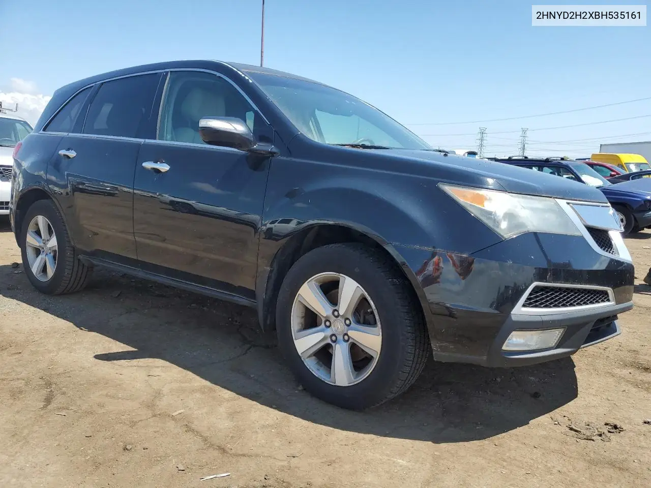 2011 Acura Mdx VIN: 2HNYD2H2XBH535161 Lot: 56824145