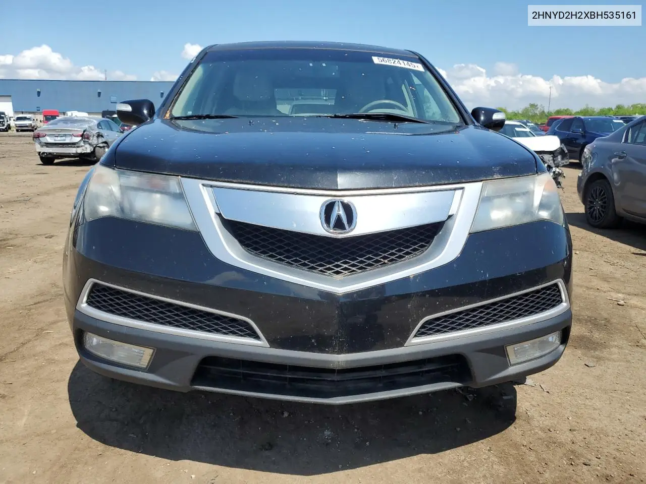 2011 Acura Mdx VIN: 2HNYD2H2XBH535161 Lot: 56824145