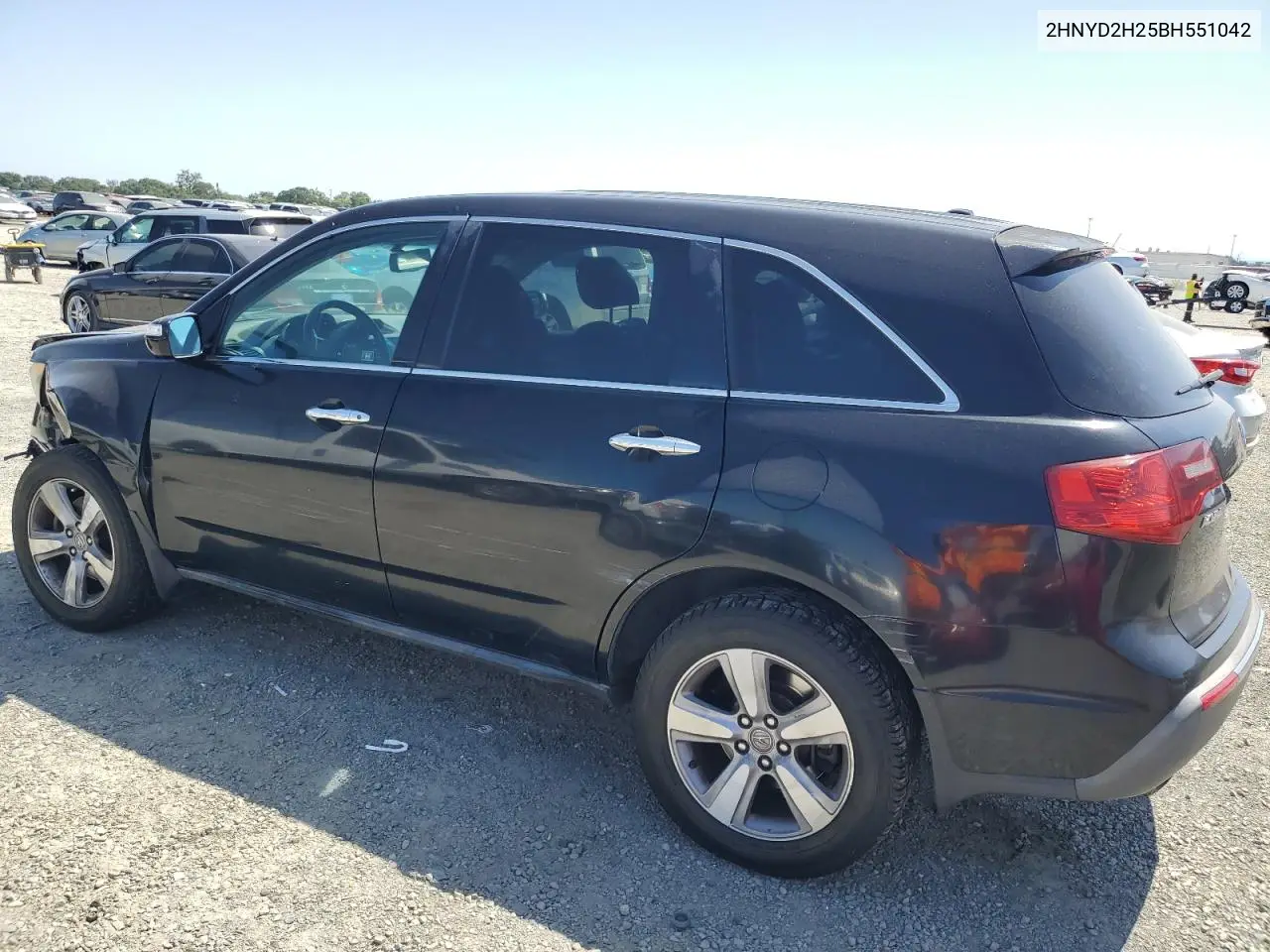 2011 Acura Mdx VIN: 2HNYD2H25BH551042 Lot: 58401045