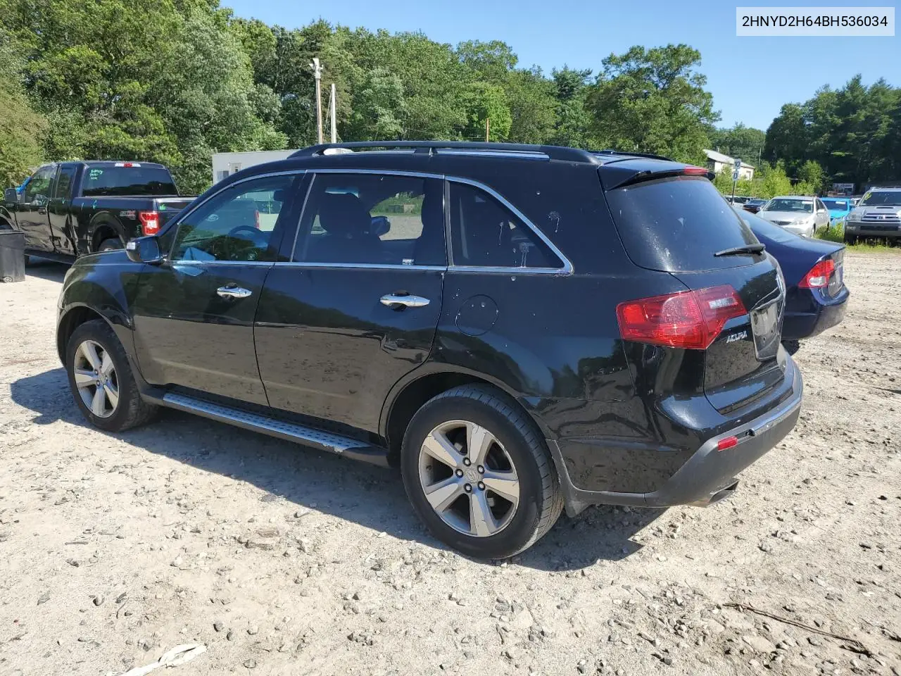 2011 Acura Mdx Technology VIN: 2HNYD2H64BH536034 Lot: 61780805