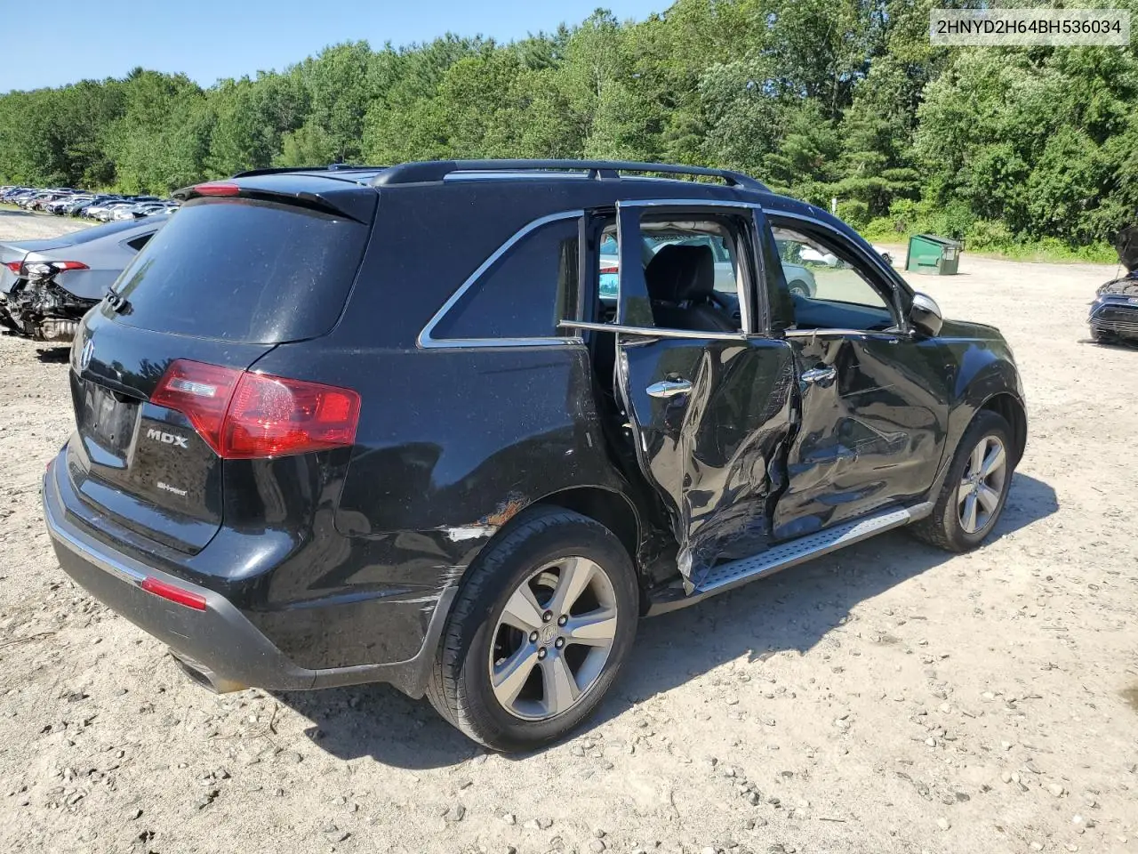 2011 Acura Mdx Technology VIN: 2HNYD2H64BH536034 Lot: 61780805