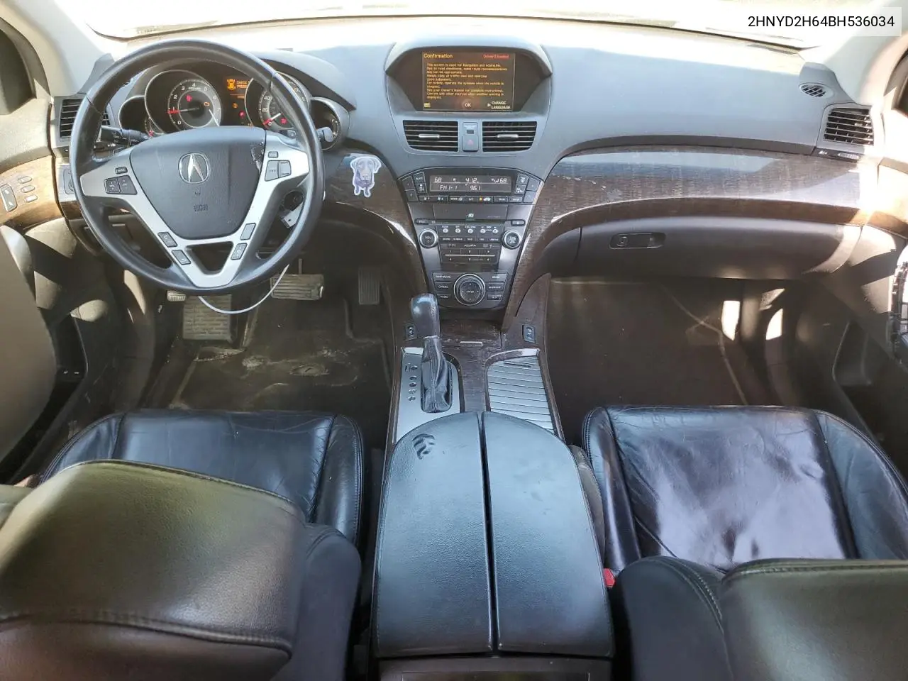 2011 Acura Mdx Technology VIN: 2HNYD2H64BH536034 Lot: 61780805