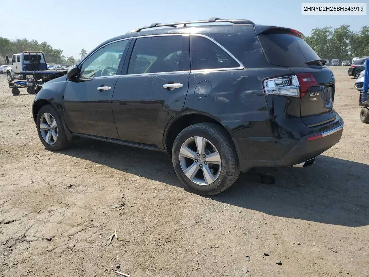 2011 Acura Mdx VIN: 2HNYD2H26BH543919 Lot: 61949325