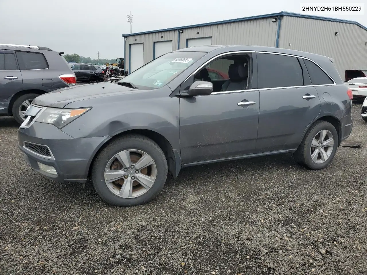 2011 Acura Mdx Technology VIN: 2HNYD2H61BH550229 Lot: 62960555