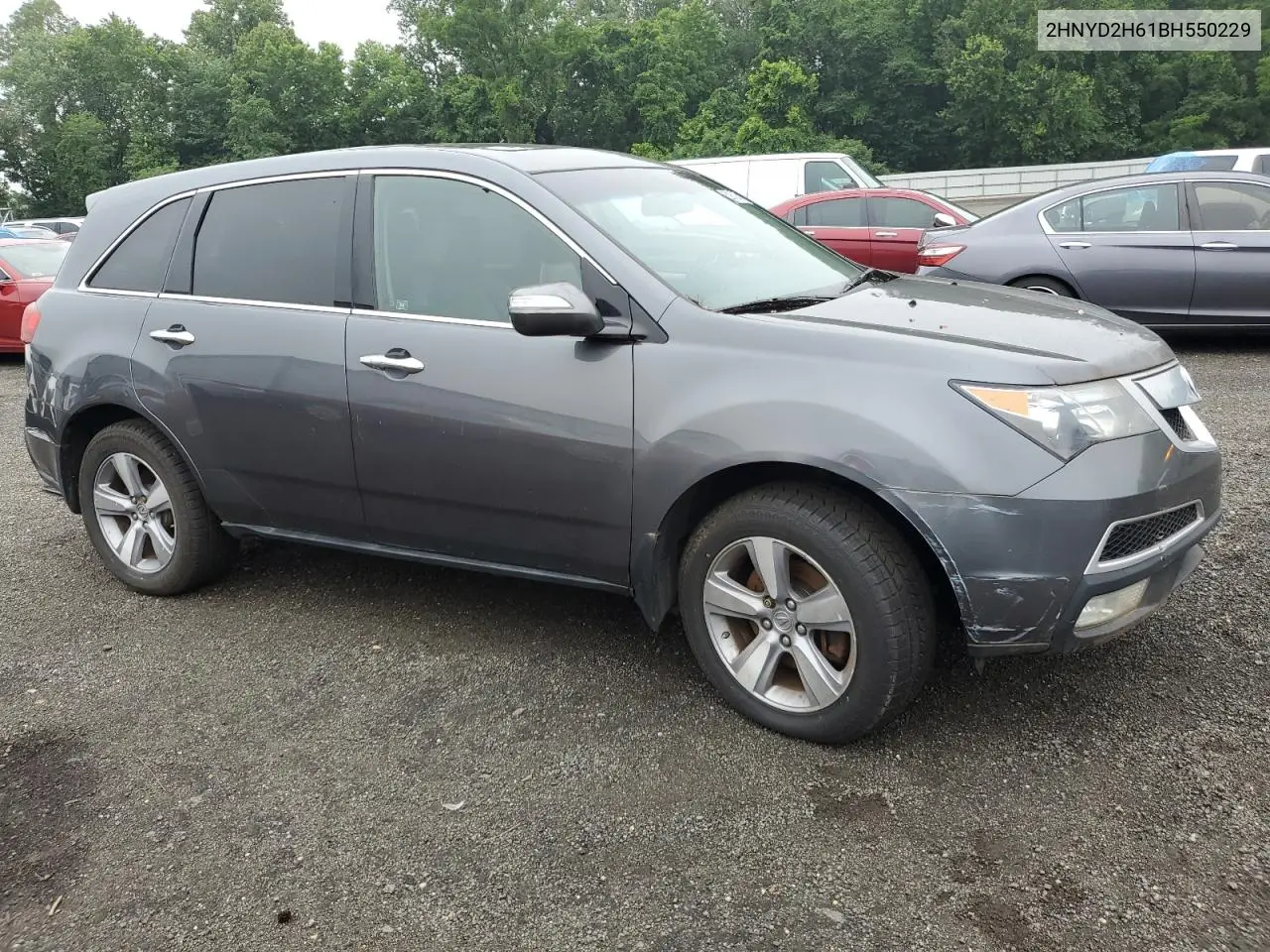 2011 Acura Mdx Technology VIN: 2HNYD2H61BH550229 Lot: 62960555