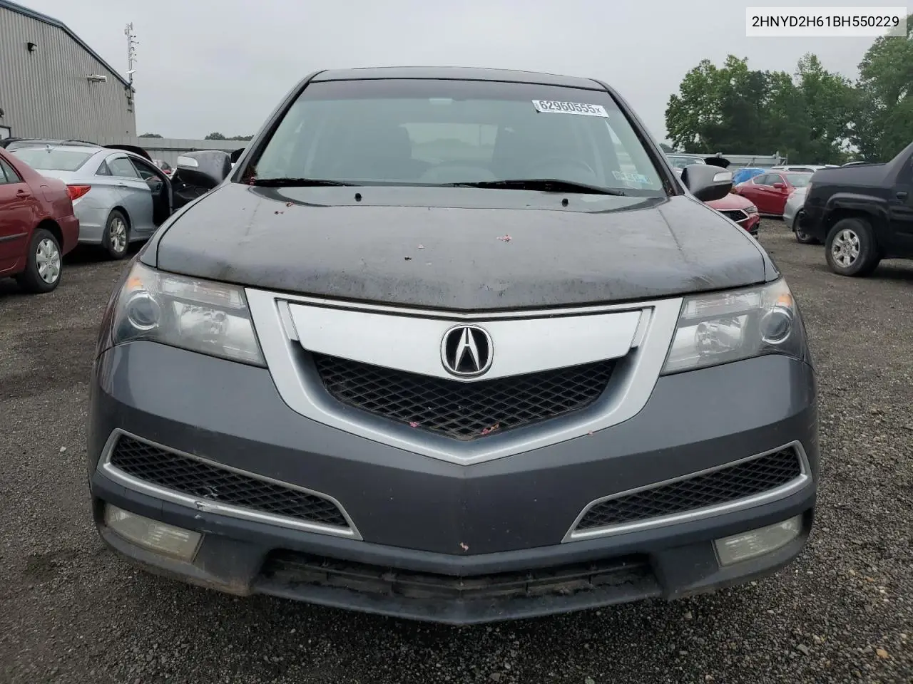 2011 Acura Mdx Technology VIN: 2HNYD2H61BH550229 Lot: 62960555