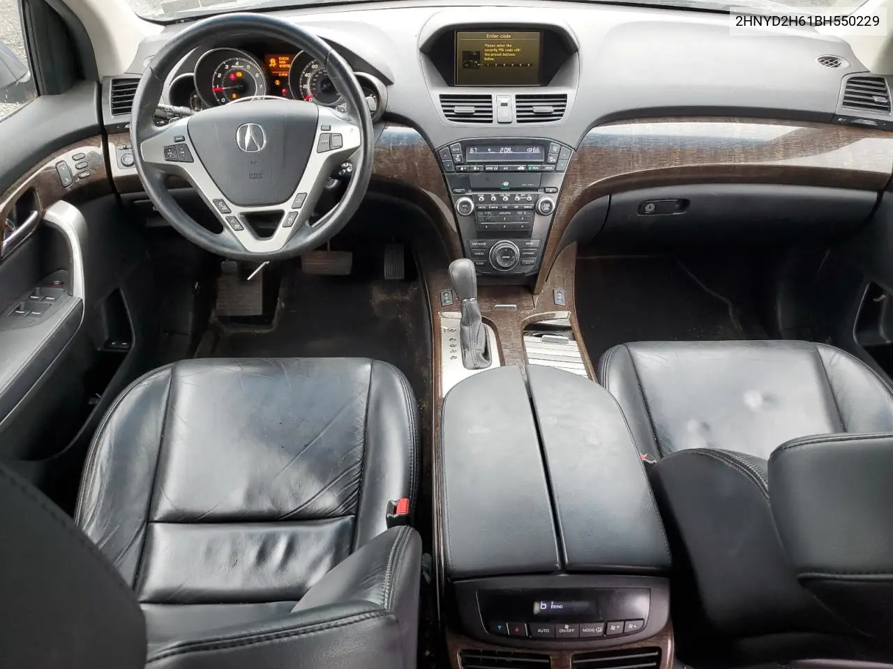 2011 Acura Mdx Technology VIN: 2HNYD2H61BH550229 Lot: 62960555