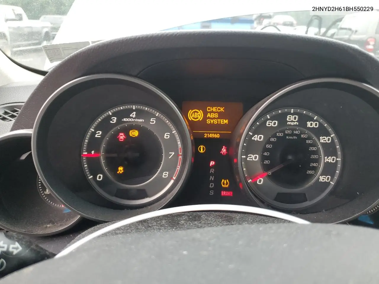 2011 Acura Mdx Technology VIN: 2HNYD2H61BH550229 Lot: 62960555