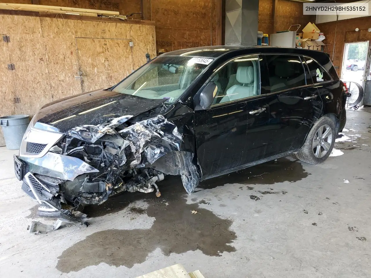 2011 Acura Mdx VIN: 2HNYD2H29BH535152 Lot: 63153845