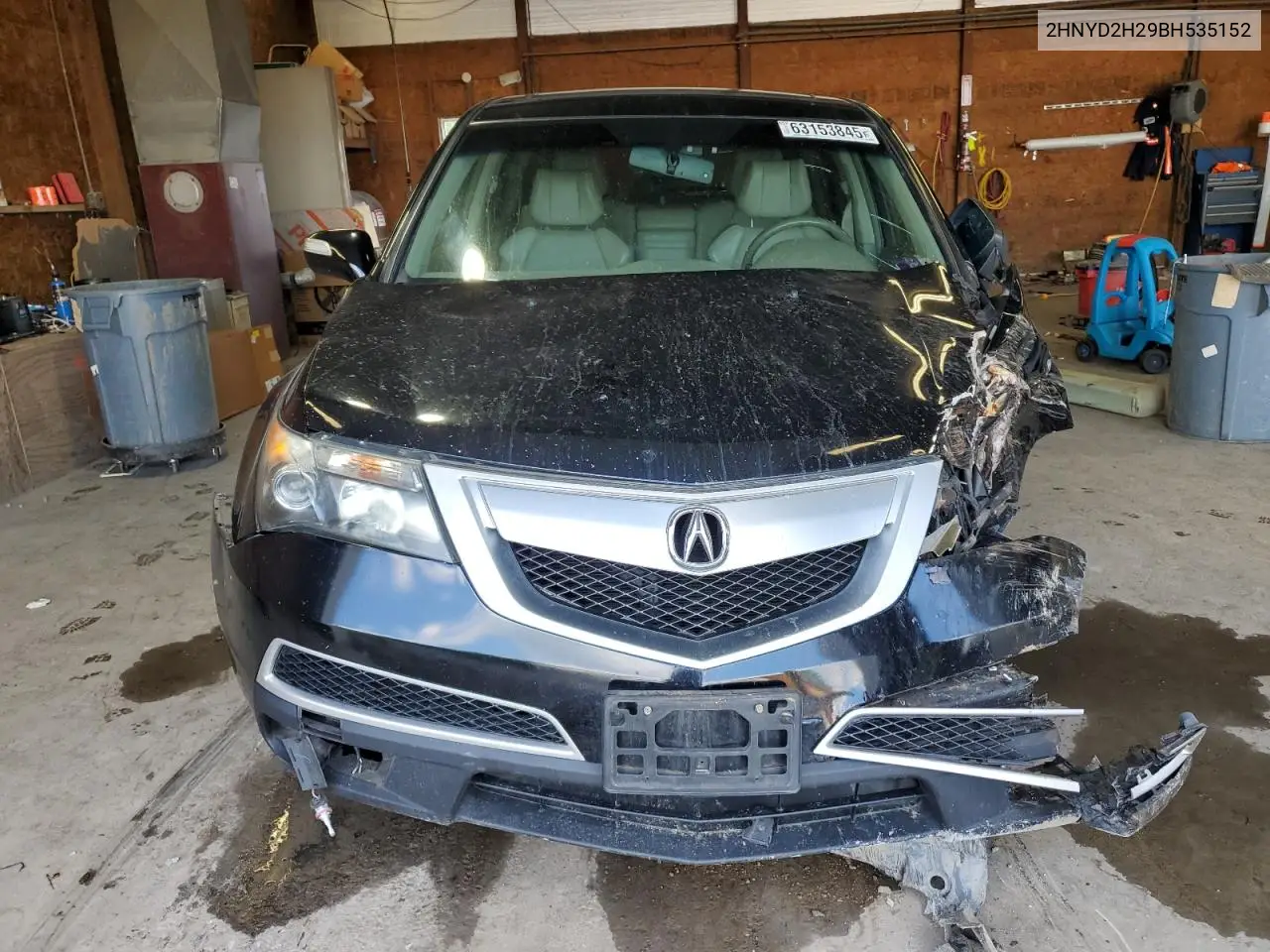 2011 Acura Mdx VIN: 2HNYD2H29BH535152 Lot: 63153845