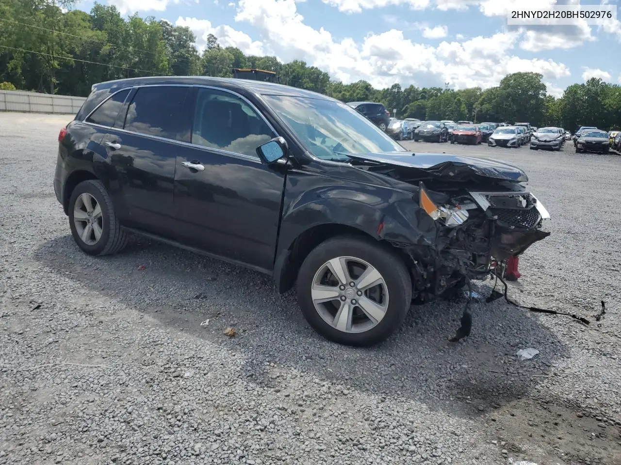 2011 Acura Mdx VIN: 2HNYD2H20BH502976 Lot: 63280895