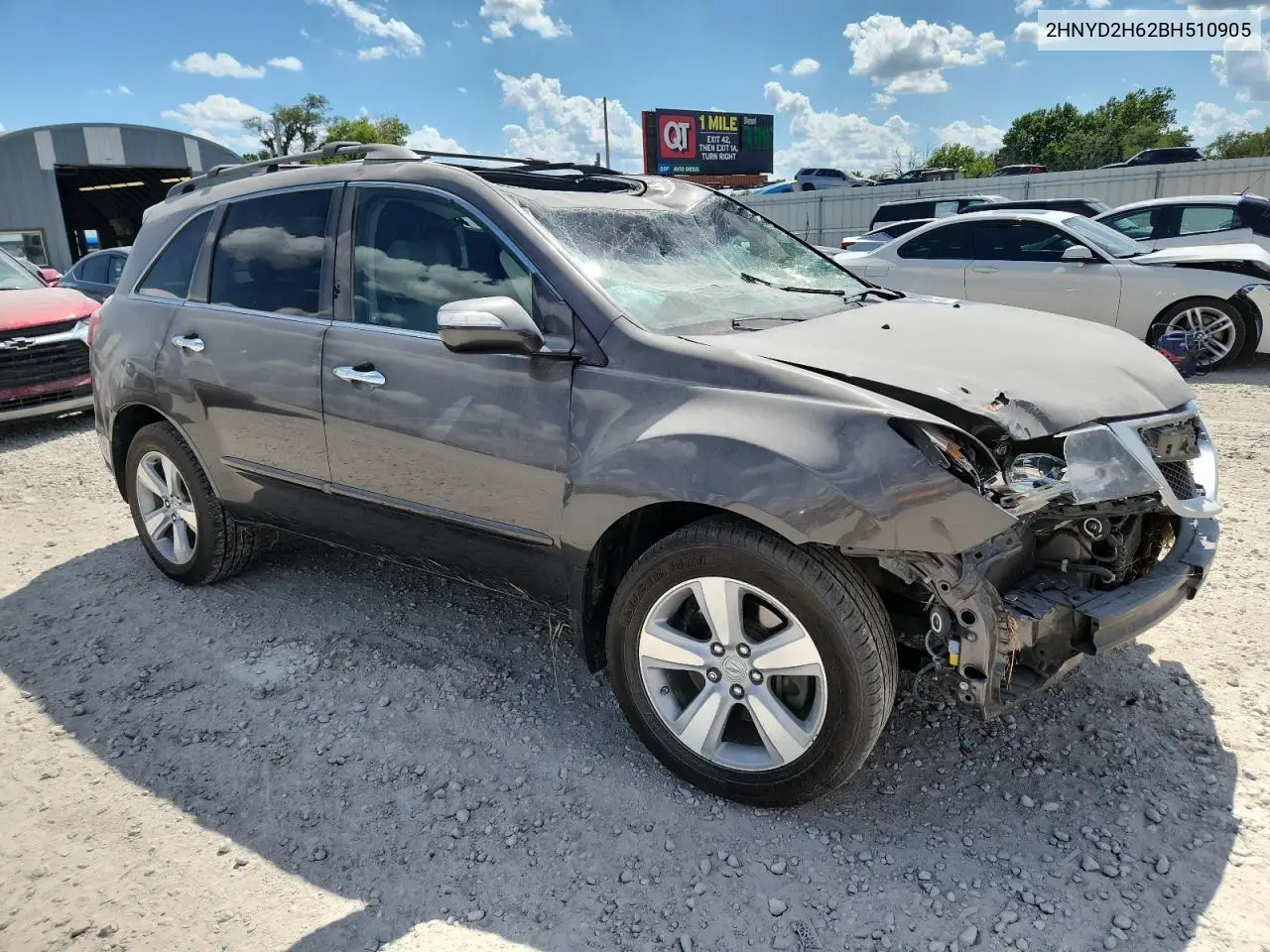 2011 Acura Mdx Technology VIN: 2HNYD2H62BH510905 Lot: 63483385