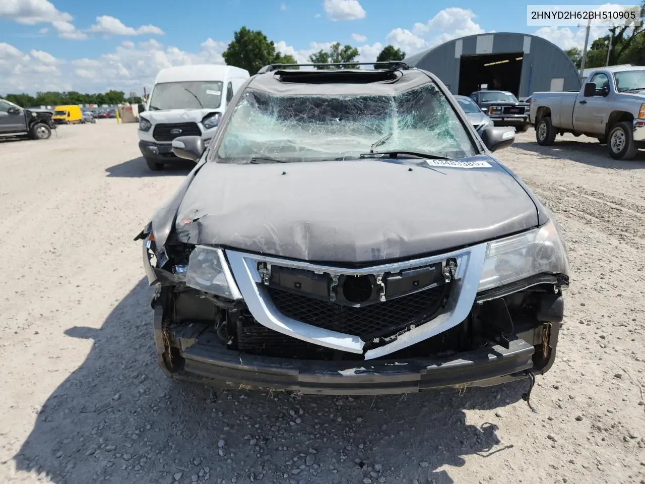2011 Acura Mdx Technology VIN: 2HNYD2H62BH510905 Lot: 63483385