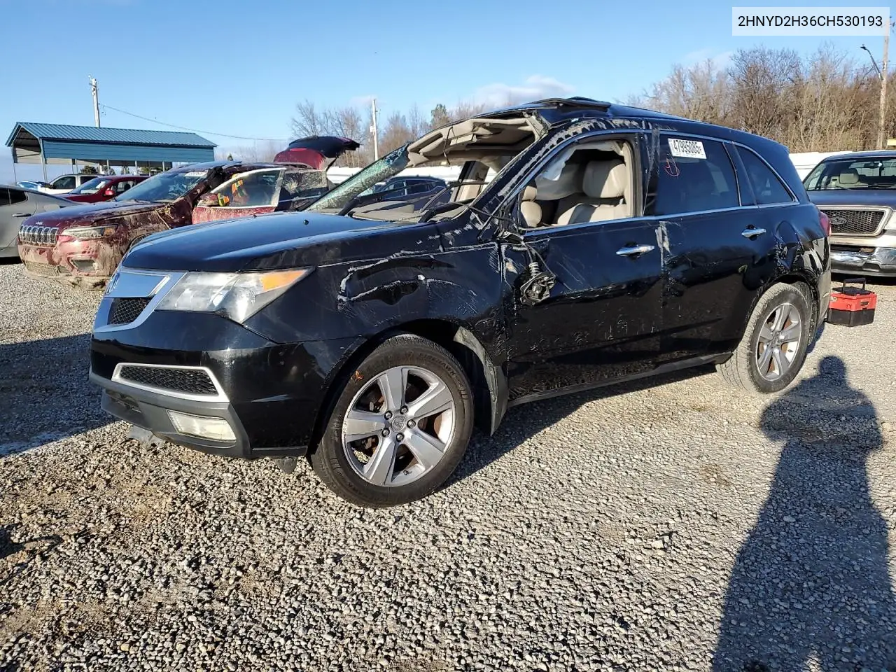2012 Acura Mdx Technology VIN: 2HNYD2H36CH530193 Lot: 47995085