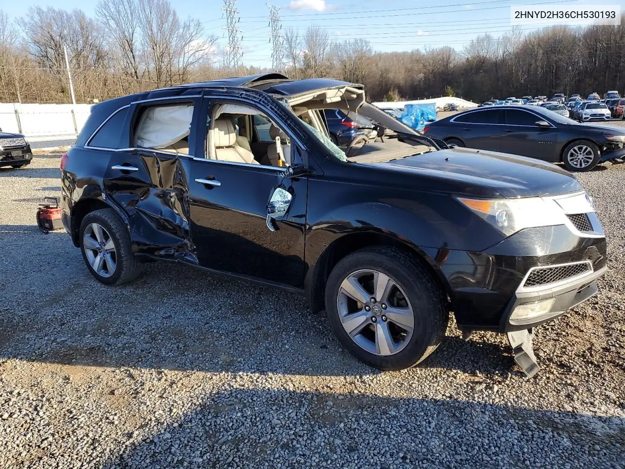 2012 Acura Mdx Technology VIN: 2HNYD2H36CH530193 Lot: 47995085