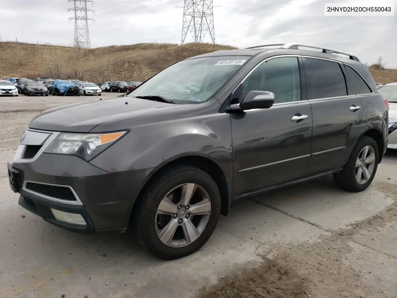 2012 Acura Mdx VIN: 2HNYD2H20CH550043 Lot: 50120715
