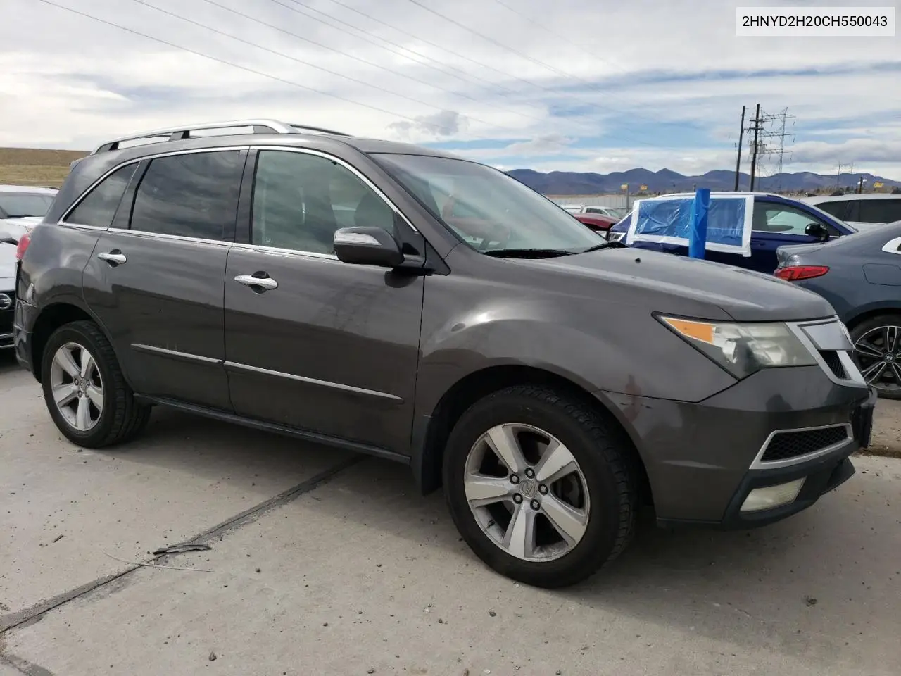 2012 Acura Mdx VIN: 2HNYD2H20CH550043 Lot: 50120715