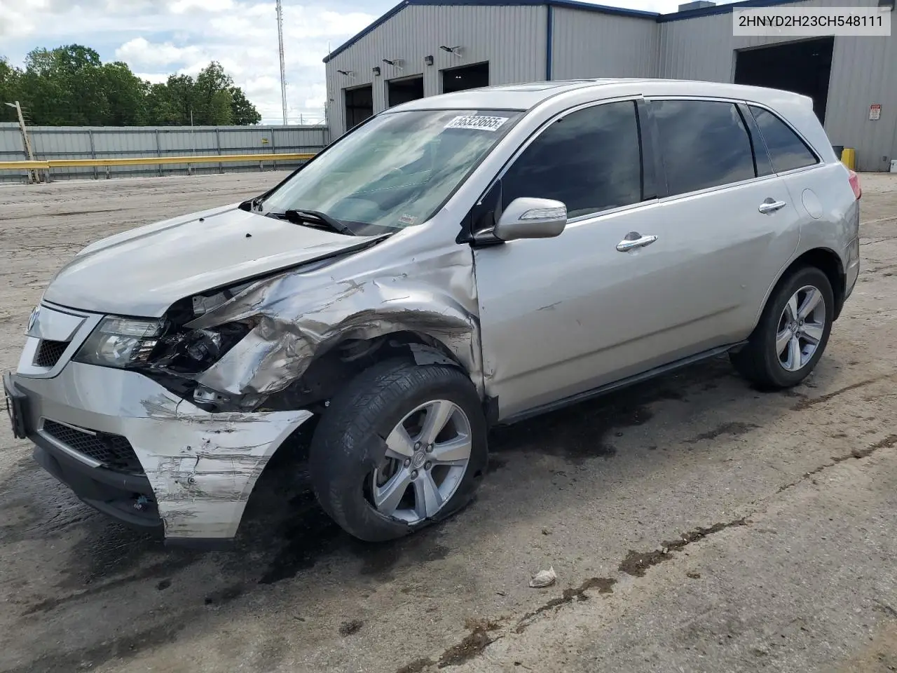 2012 Acura Mdx VIN: 2HNYD2H23CH548111 Lot: 56323665
