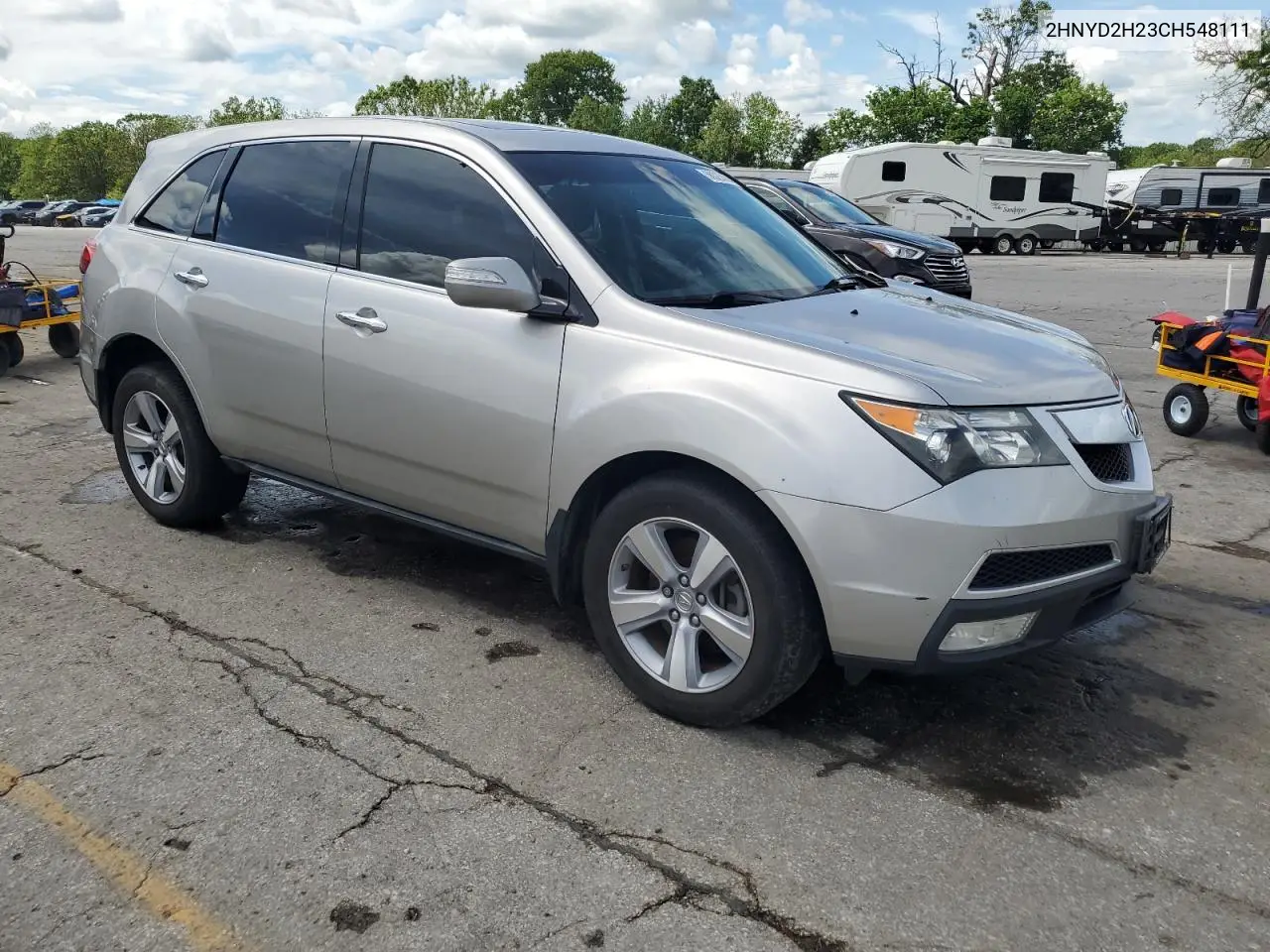 2012 Acura Mdx VIN: 2HNYD2H23CH548111 Lot: 56323665