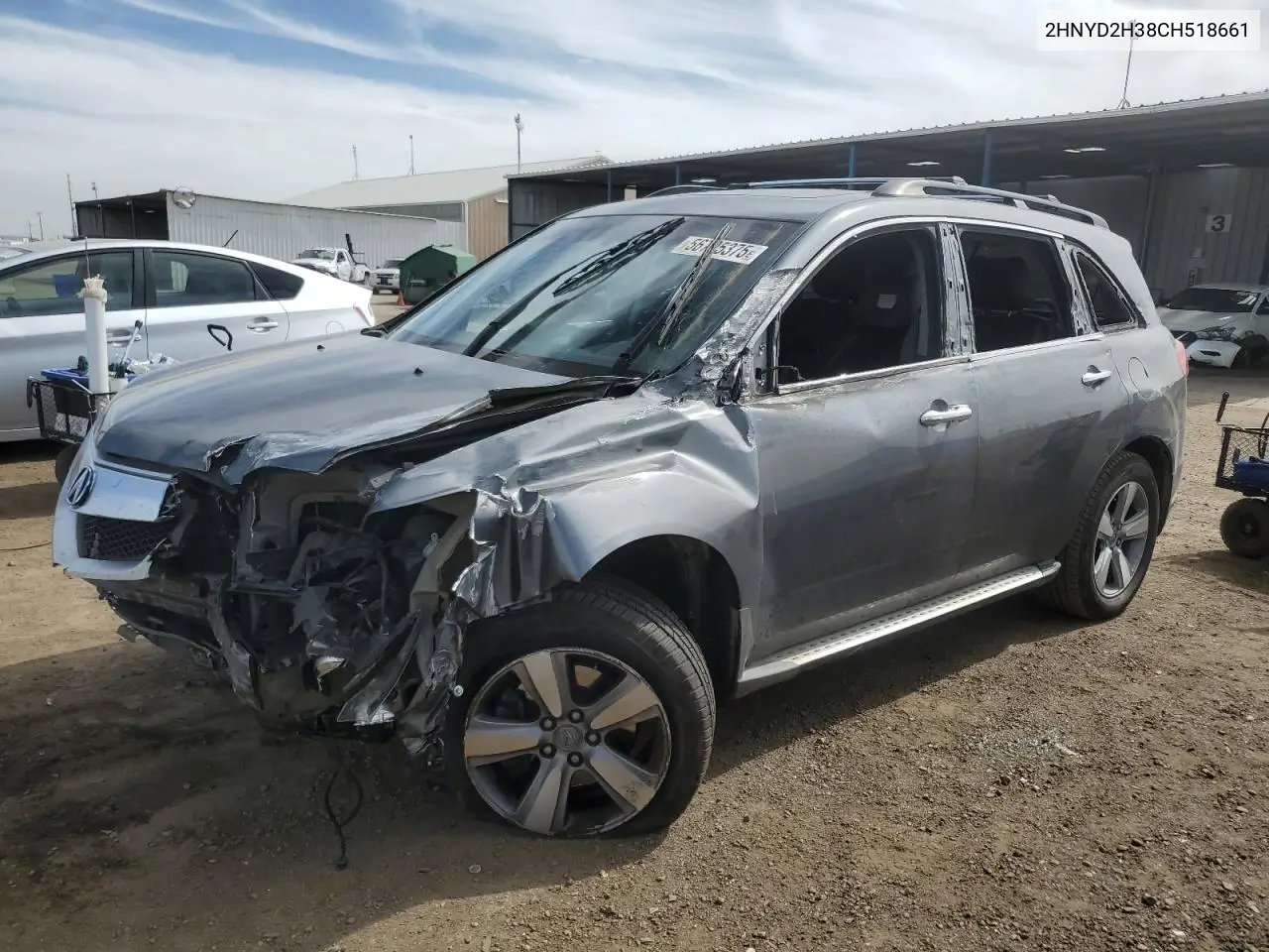2012 Acura Mdx Technology VIN: 2HNYD2H38CH518661 Lot: 56795375