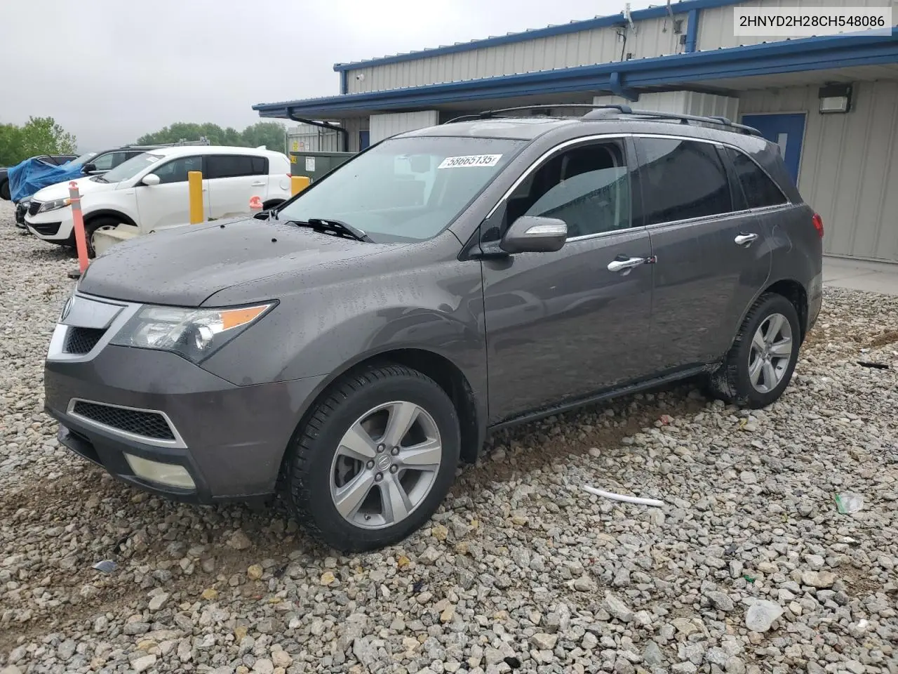 2012 Acura Mdx VIN: 2HNYD2H28CH548086 Lot: 58665135