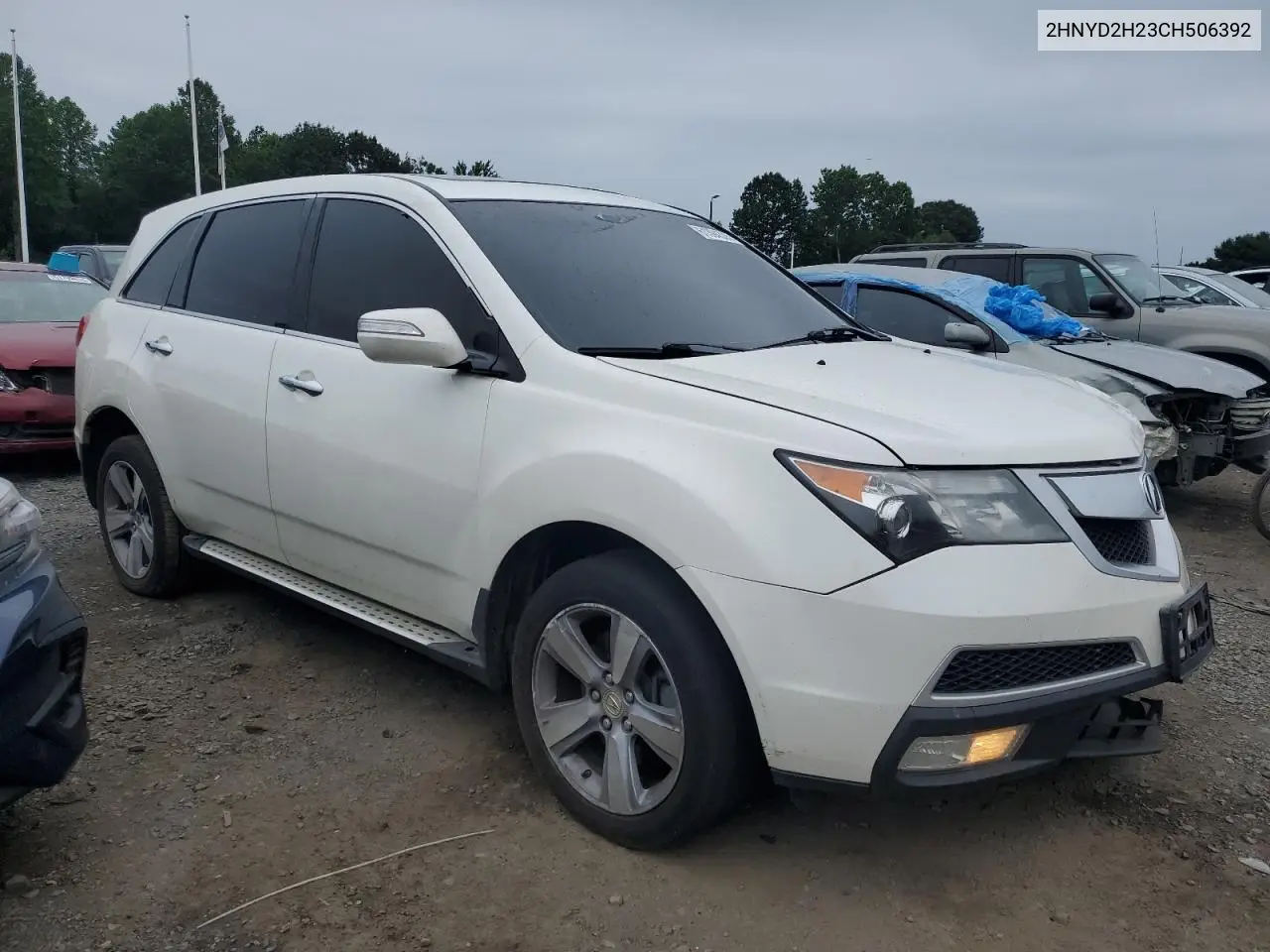 2012 Acura Mdx VIN: 2HNYD2H23CH506392 Lot: 61394335