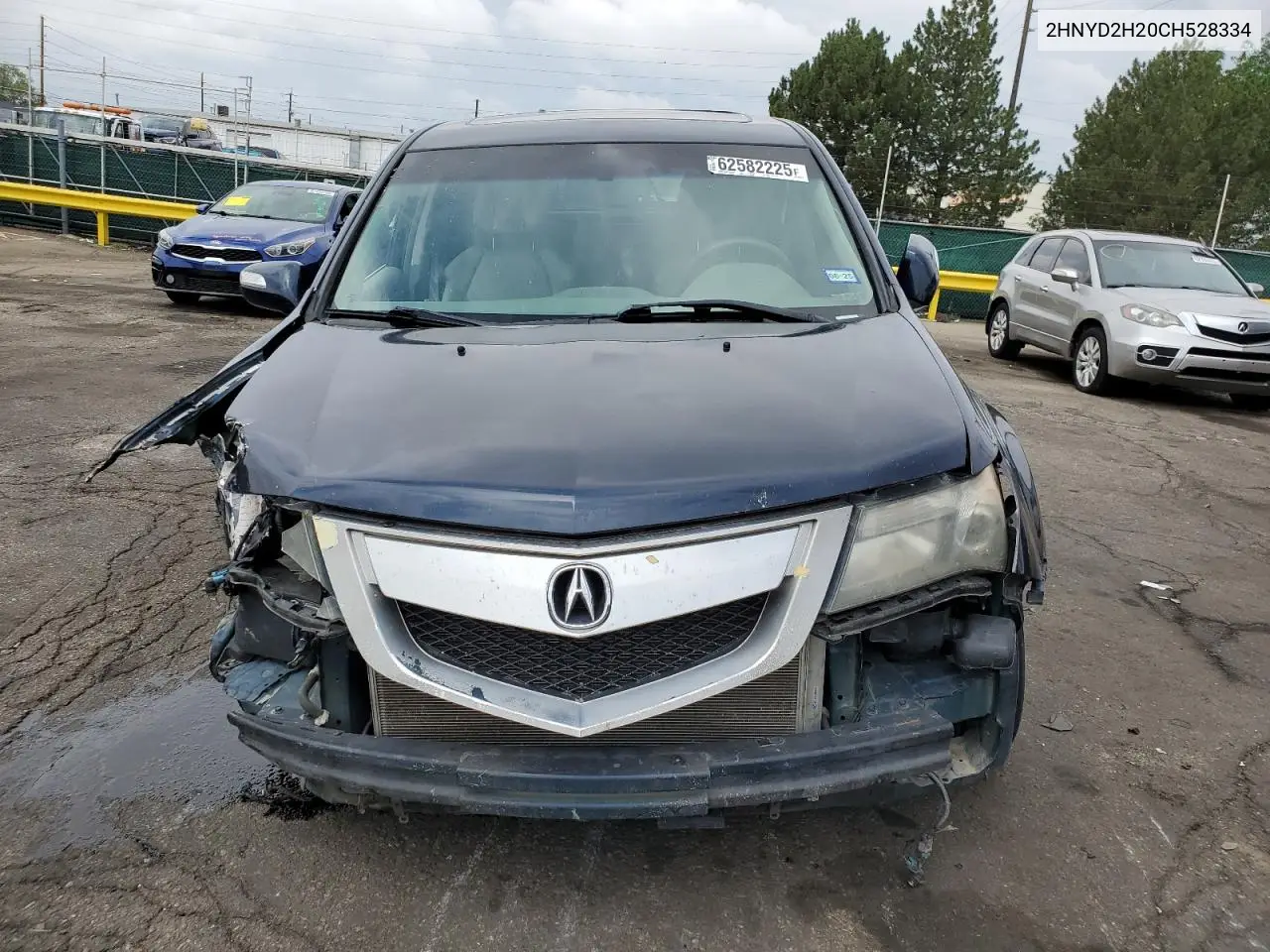 2012 Acura Mdx VIN: 2HNYD2H20CH528334 Lot: 62582225