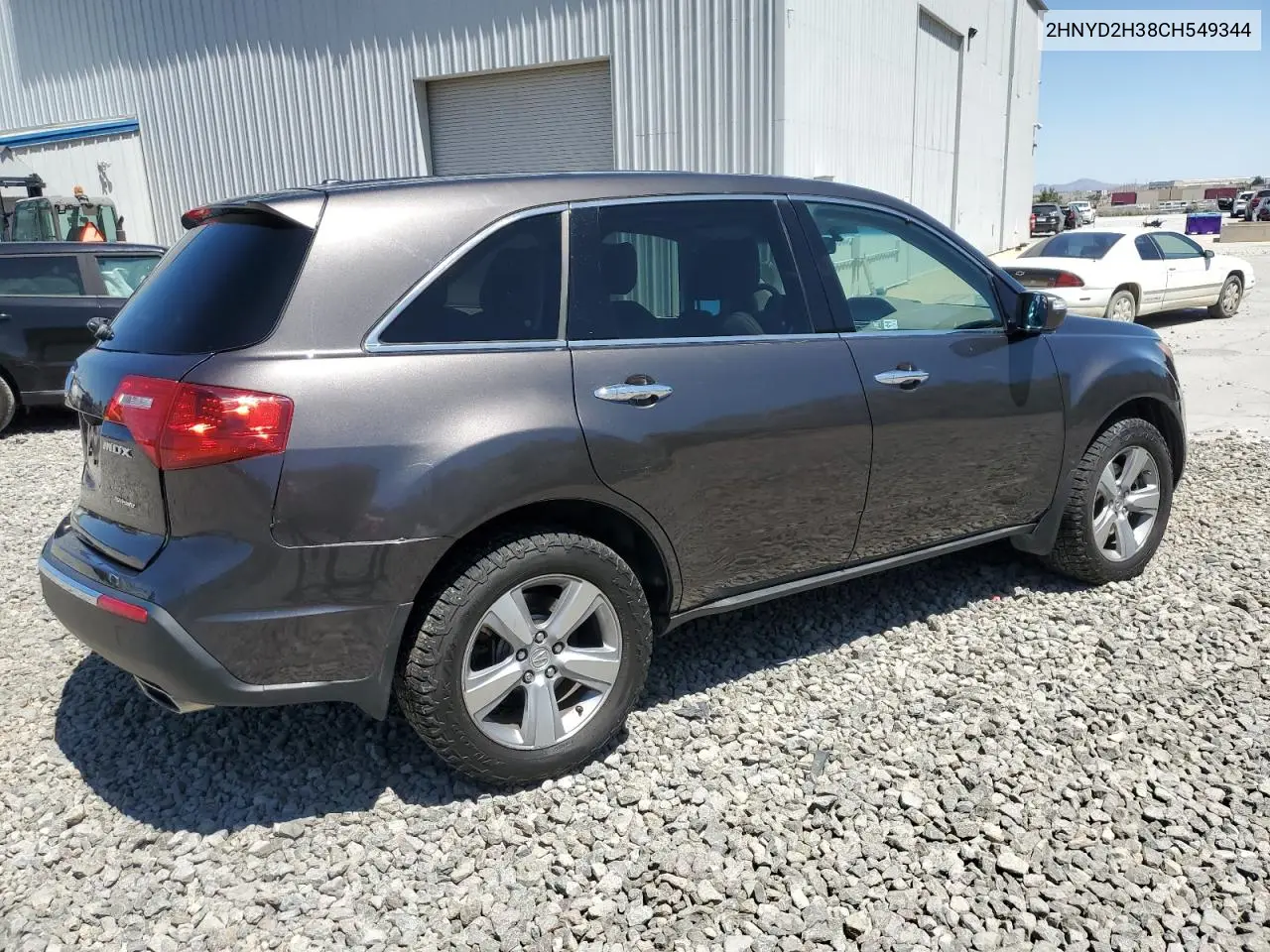 2012 Acura Mdx Technology VIN: 2HNYD2H38CH549344 Lot: 62585155