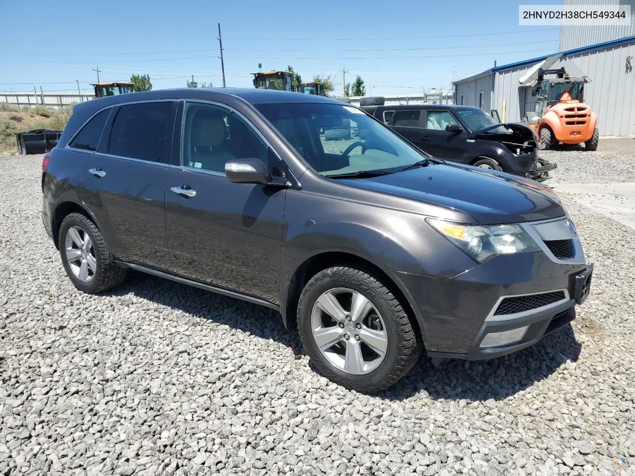 2012 Acura Mdx Technology VIN: 2HNYD2H38CH549344 Lot: 62585155