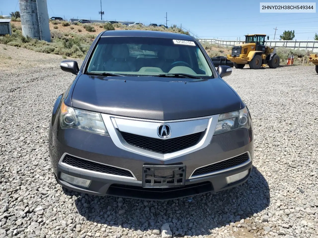 2012 Acura Mdx Technology VIN: 2HNYD2H38CH549344 Lot: 62585155