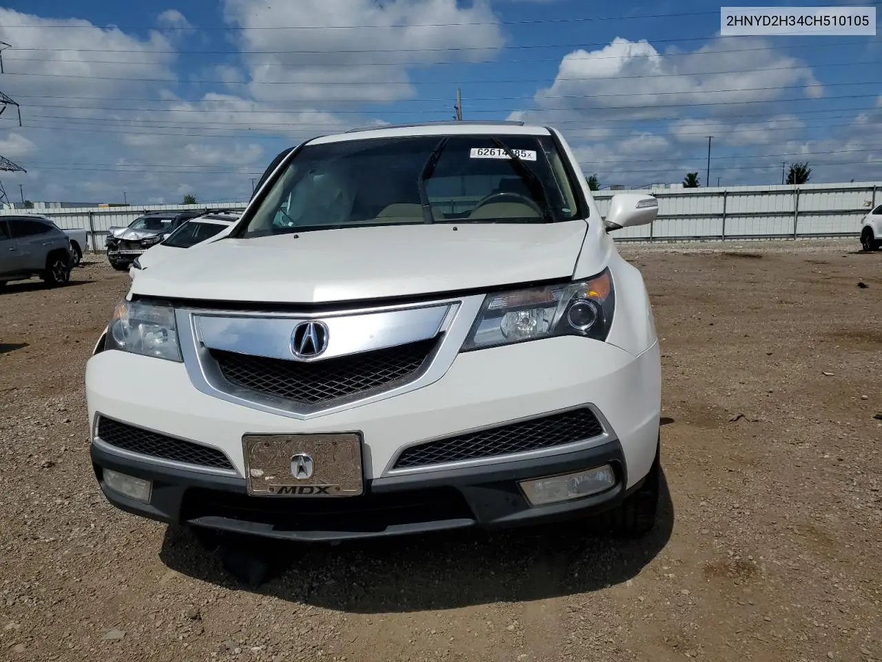 2012 Acura Mdx Technology VIN: 2HNYD2H34CH510105 Lot: 62614385