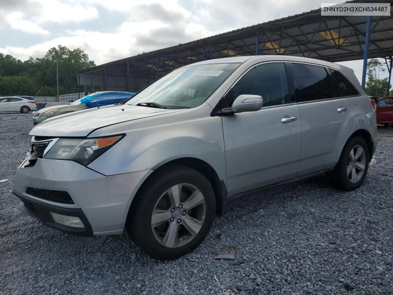 2012 Acura Mdx Technology VIN: 2HNYD2H3XCH534487 Lot: 62842825