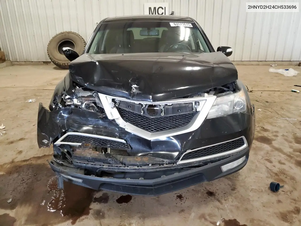 2012 Acura Mdx VIN: 2HNYD2H24CH533696 Lot: 63523615
