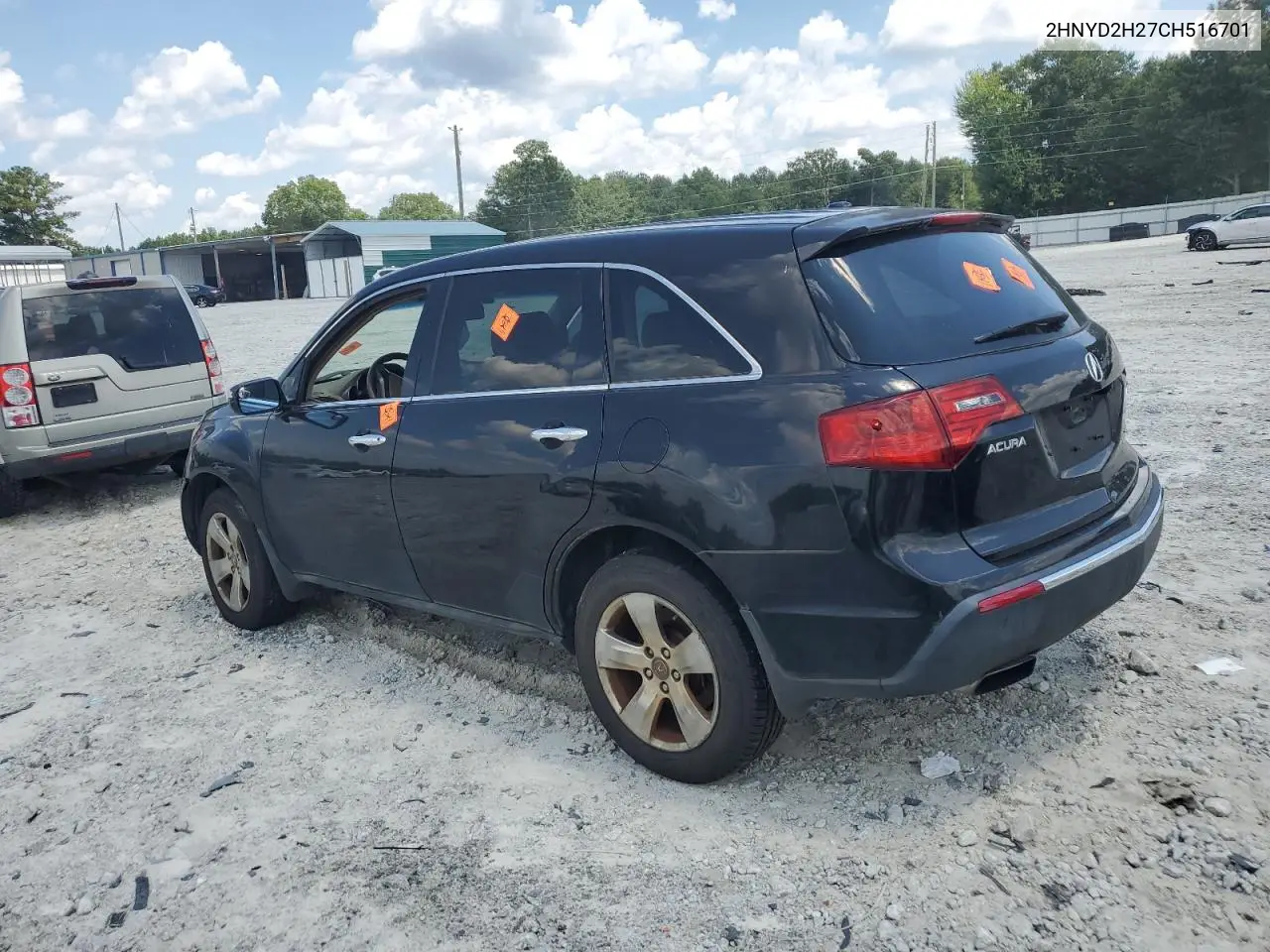 2012 Acura Mdx VIN: 2HNYD2H27CH516701 Lot: 65948225