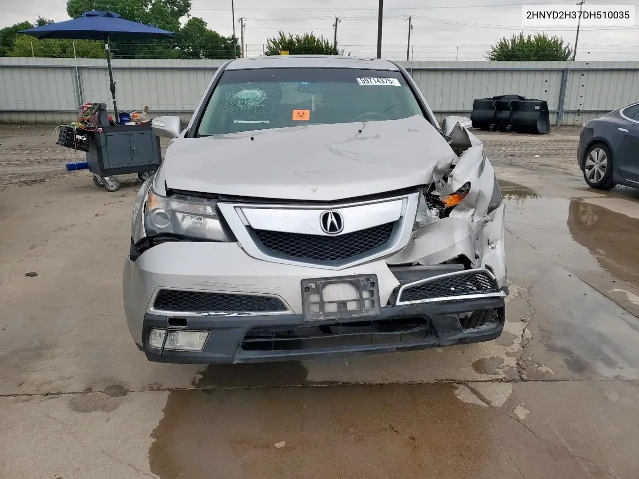 2013 Acura Mdx Technology VIN: 2HNYD2H37DH510035 Lot: 59714375
