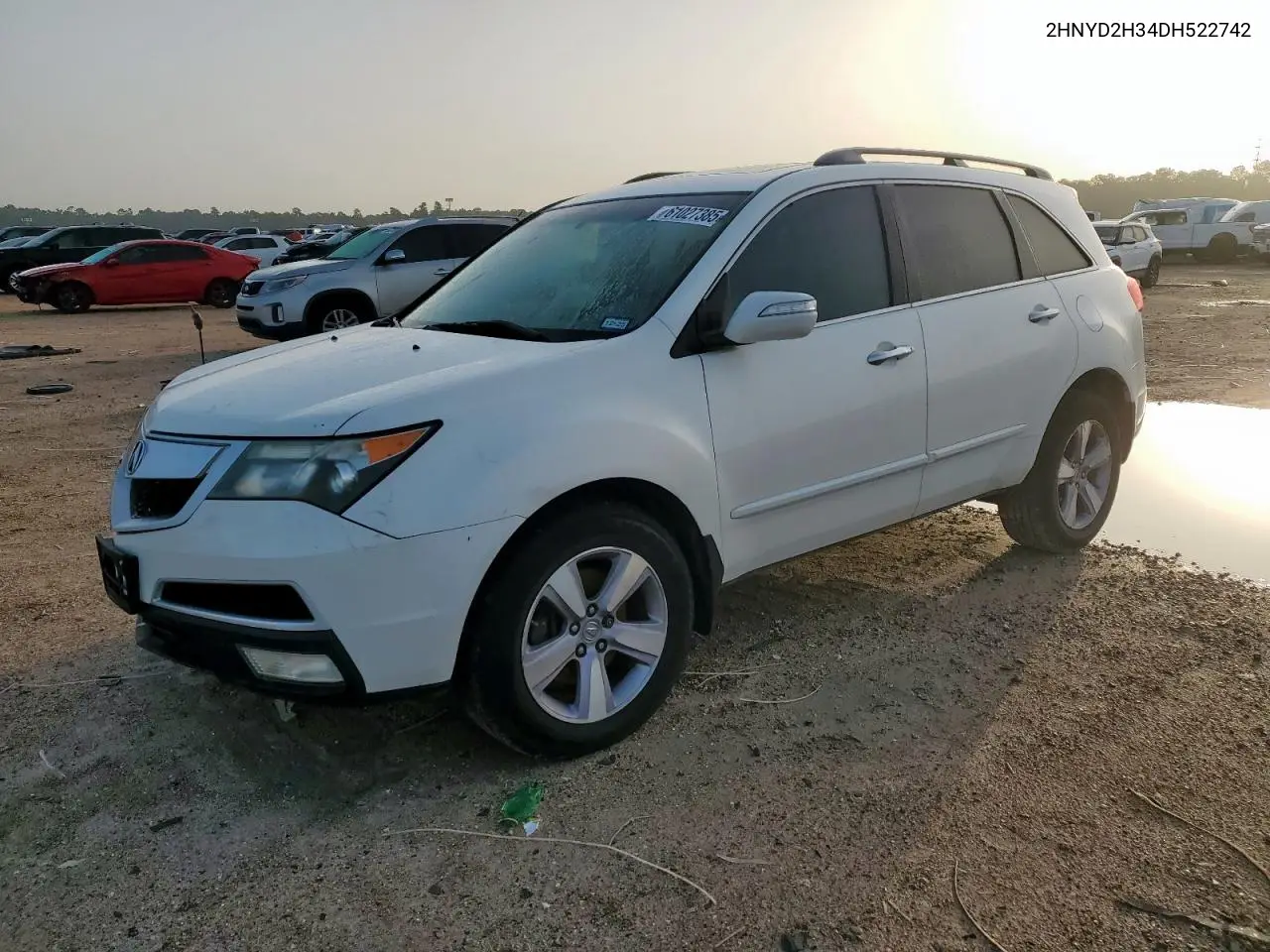 2013 Acura Mdx Technology VIN: 2HNYD2H34DH522742 Lot: 61027385
