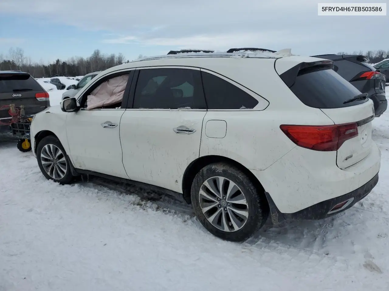 2014 Acura Mdx Technology VIN: 5FRYD4H67EB503586 Lot: 45190985