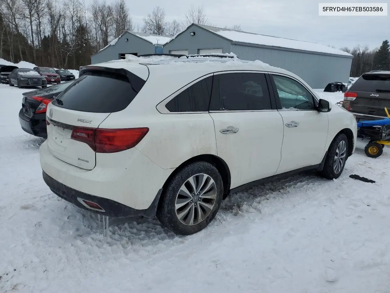 2014 Acura Mdx Technology VIN: 5FRYD4H67EB503586 Lot: 45190985