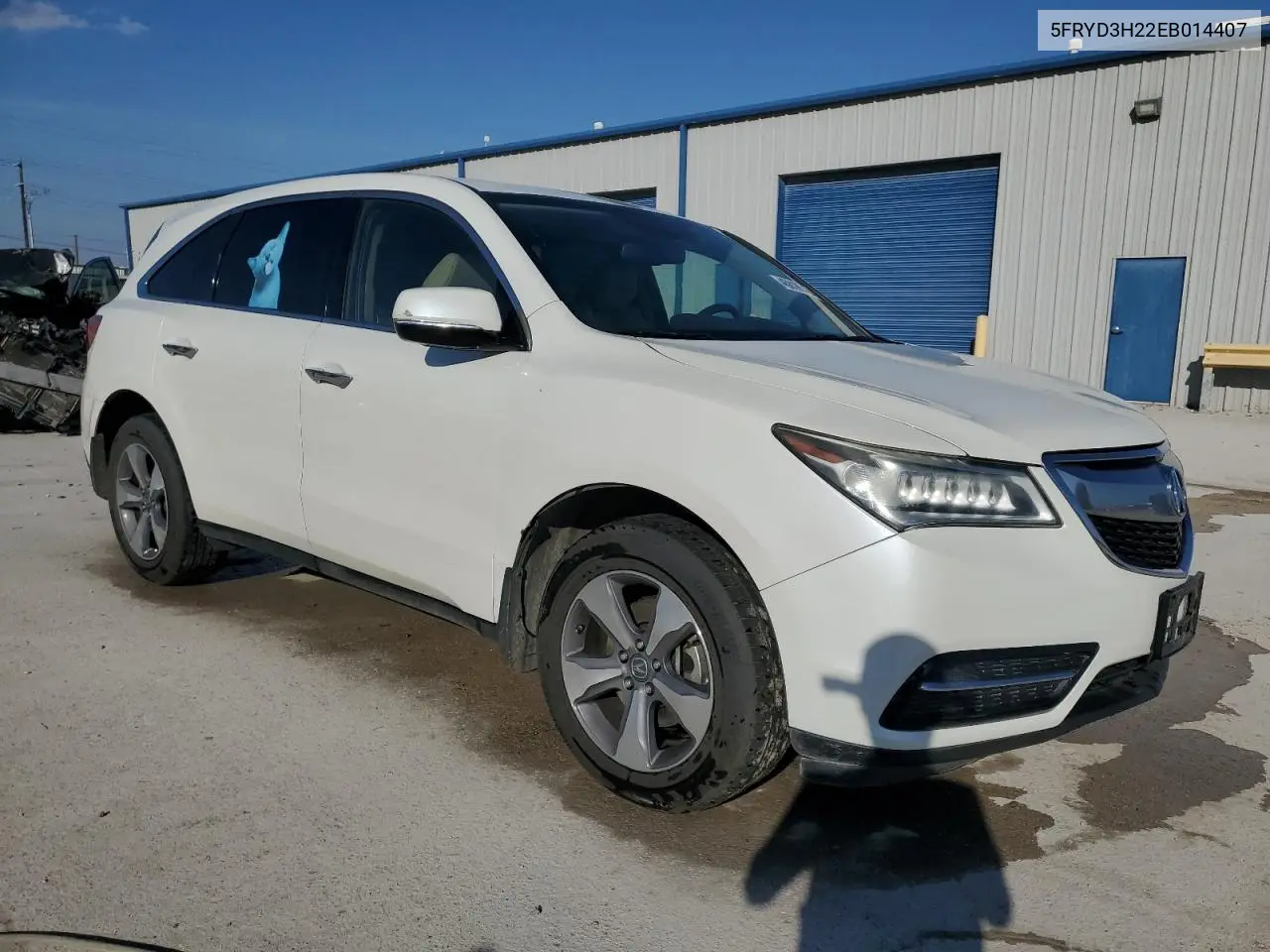 2014 Acura Mdx VIN: 5FRYD3H22EB014407 Lot: 46818645