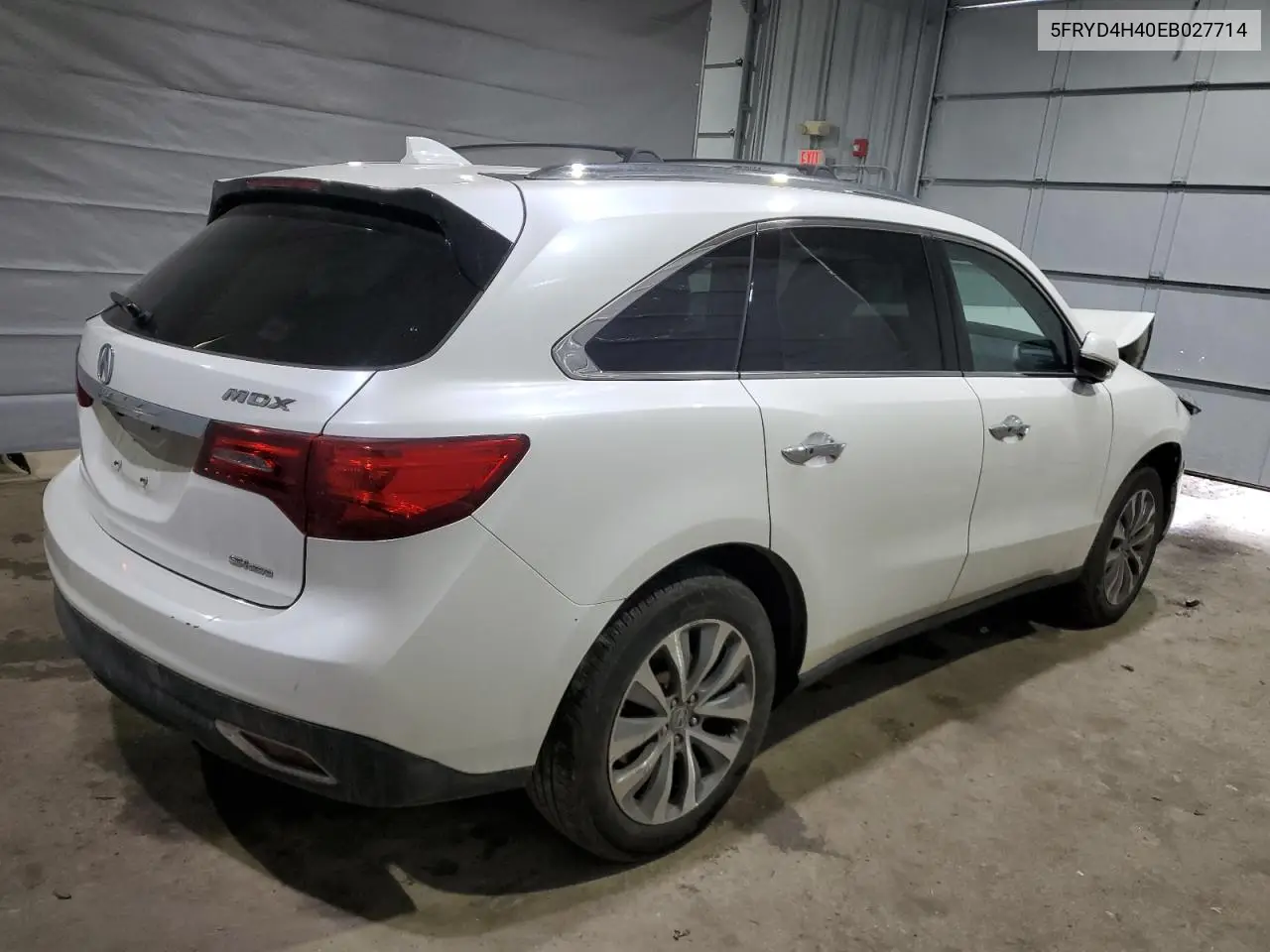 2014 Acura Mdx Technology VIN: 5FRYD4H40EB027714 Lot: 47245575