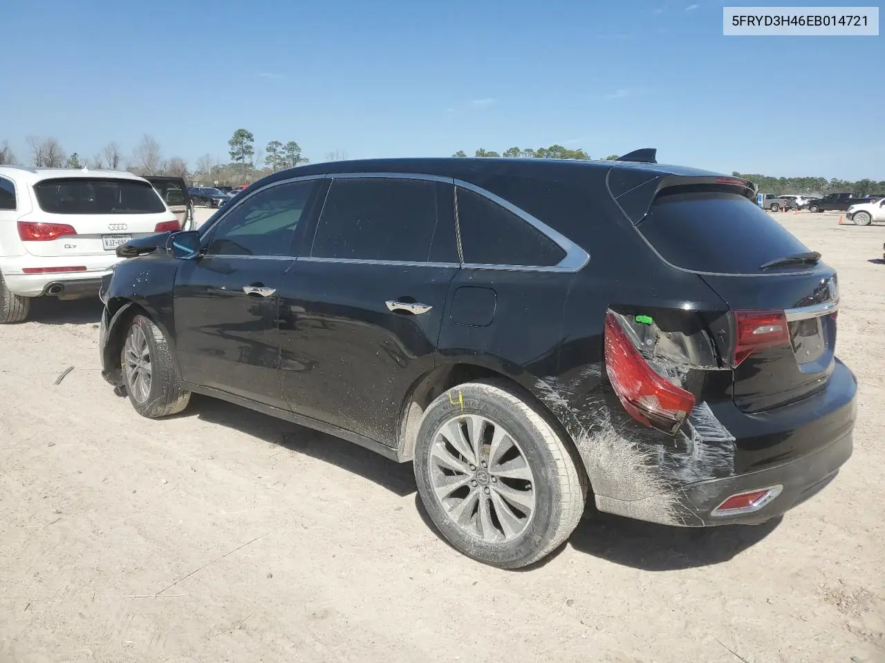 2014 Acura Mdx Technology VIN: 5FRYD3H46EB014721 Lot: 47923525