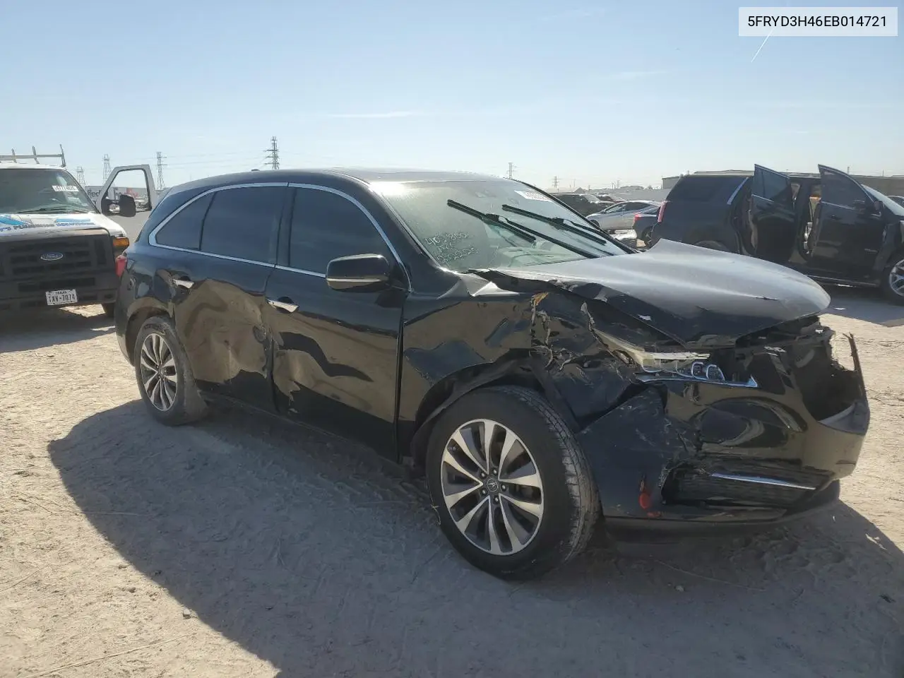 2014 Acura Mdx Technology VIN: 5FRYD3H46EB014721 Lot: 47923525