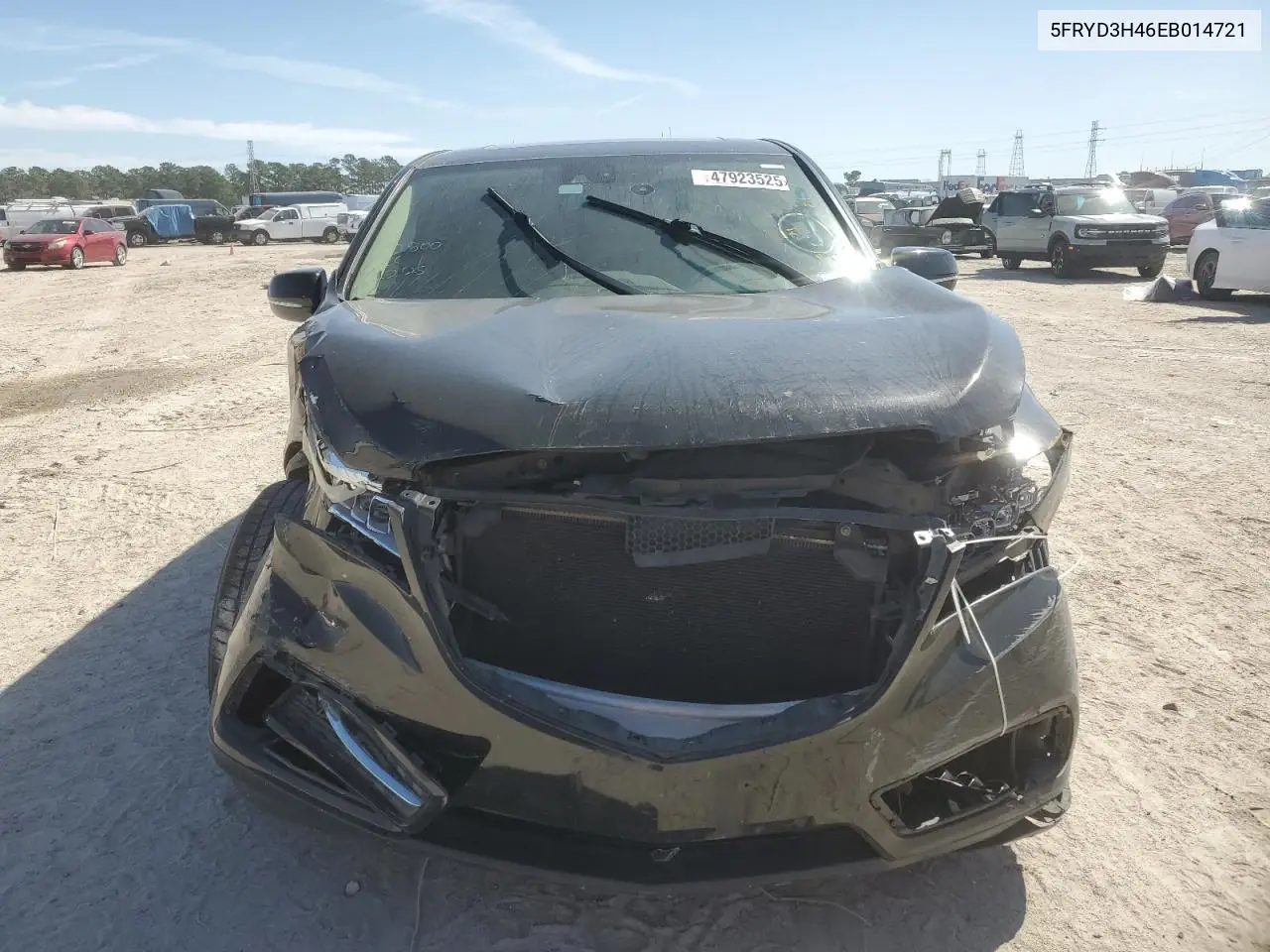 2014 Acura Mdx Technology VIN: 5FRYD3H46EB014721 Lot: 47923525