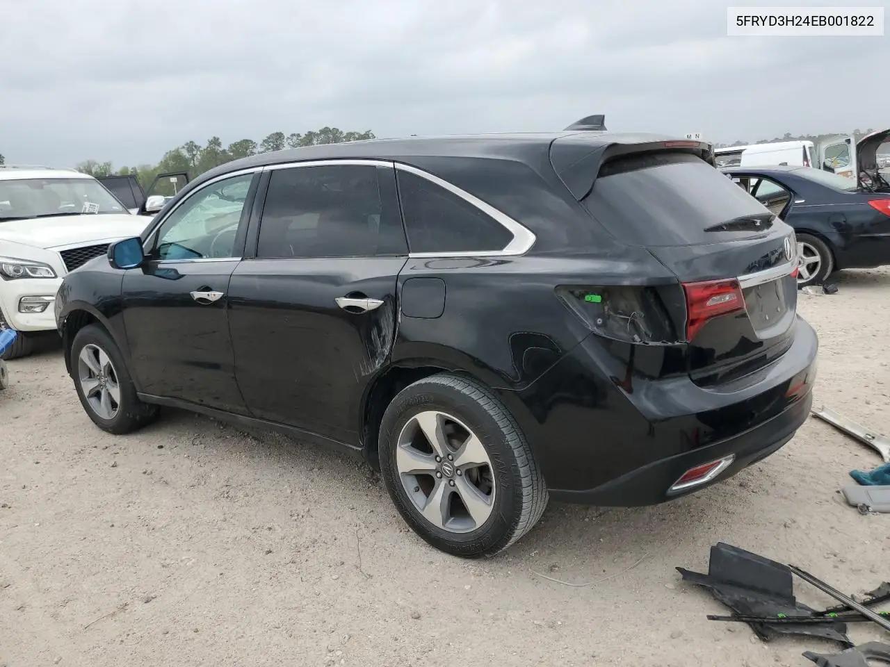 2014 Acura Mdx VIN: 5FRYD3H24EB001822 Lot: 51503755