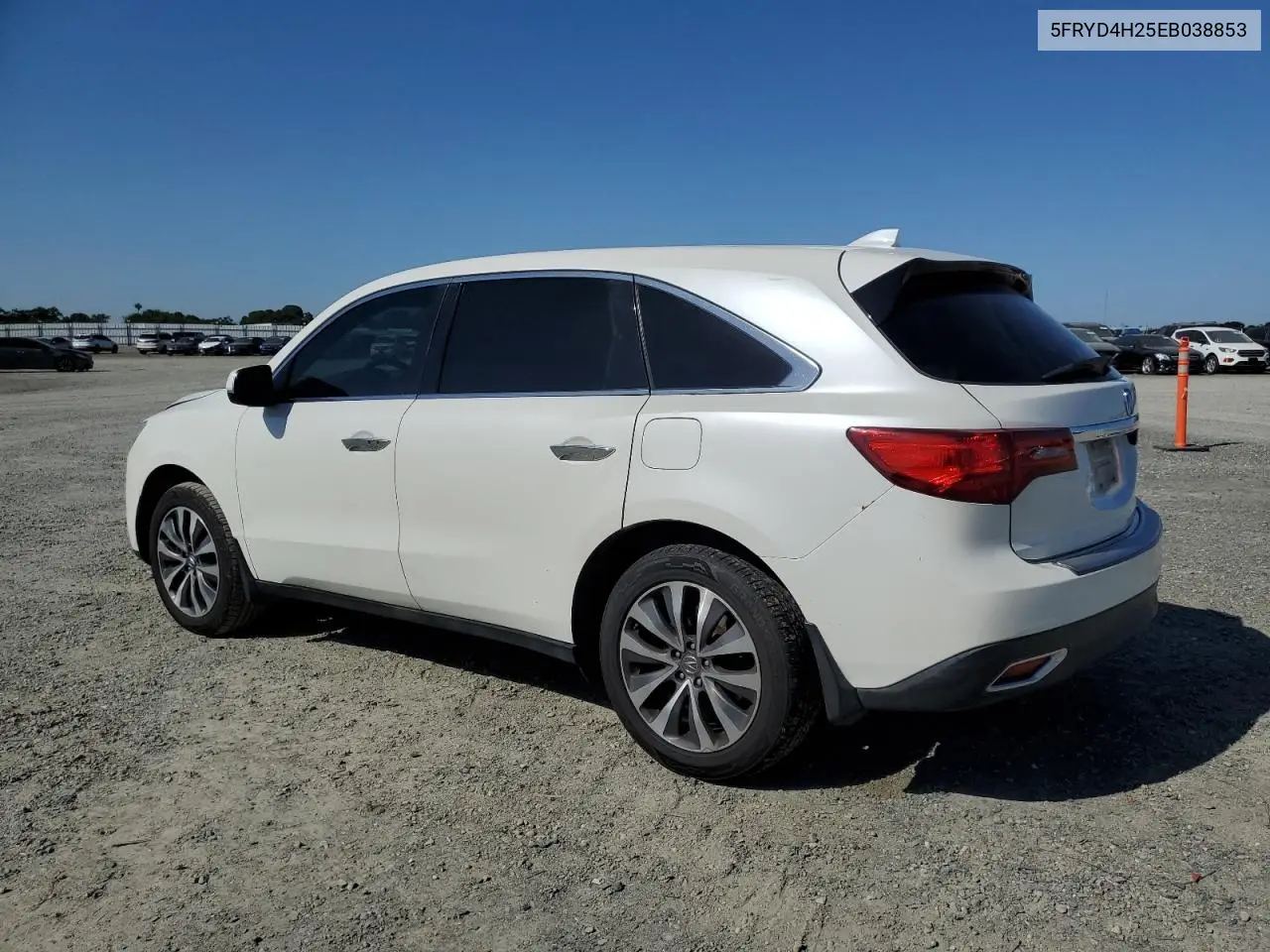 2014 Acura Mdx VIN: 5FRYD4H25EB038853 Lot: 53162095