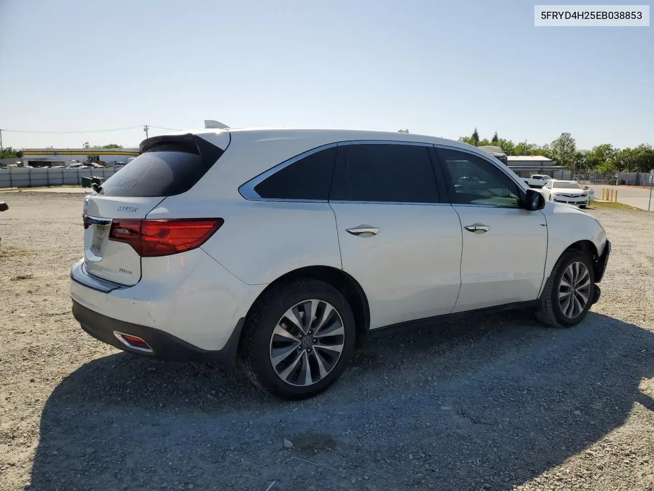 2014 Acura Mdx VIN: 5FRYD4H25EB038853 Lot: 53162095