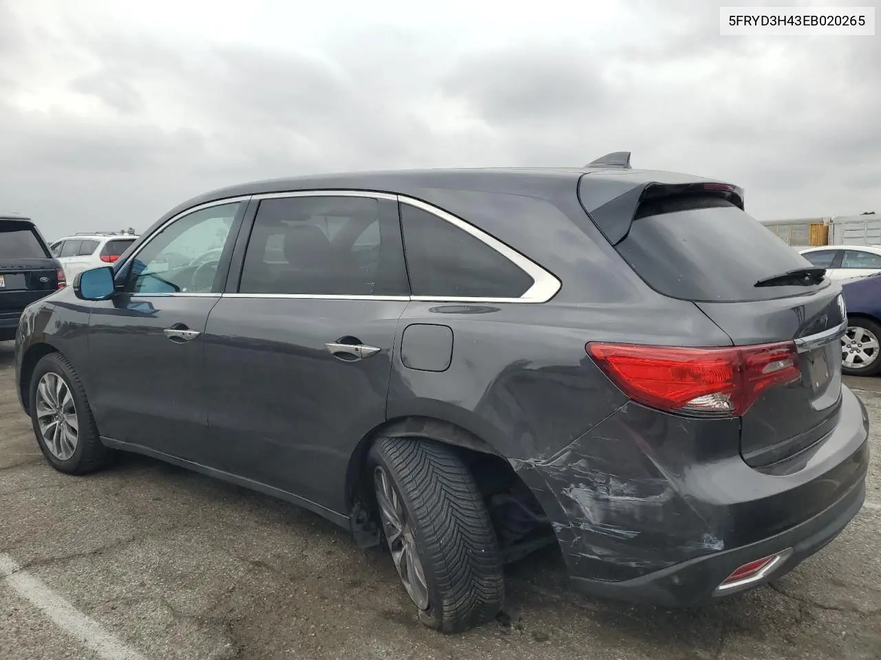 2014 Acura Mdx Technology VIN: 5FRYD3H43EB020265 Lot: 53580405