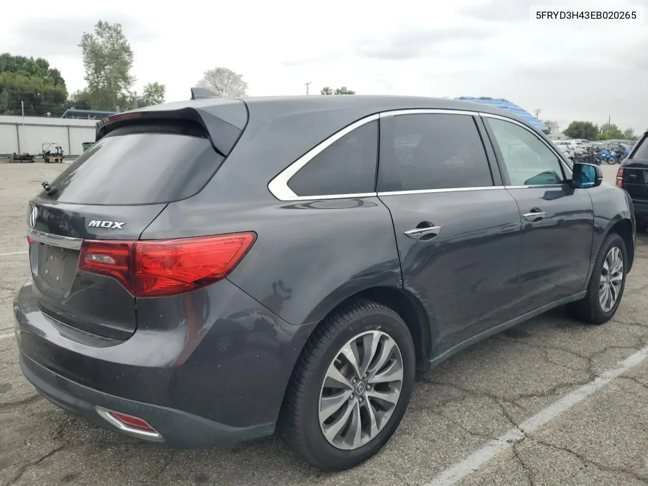 2014 Acura Mdx Technology VIN: 5FRYD3H43EB020265 Lot: 53580405
